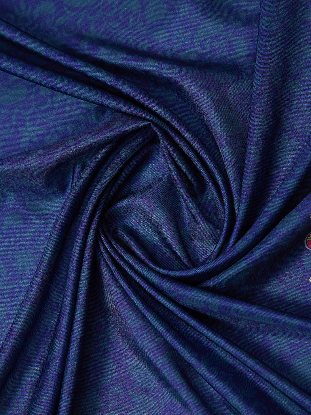Tussar Silk Digital Kalamkari Print Saree With Jacquard Border
