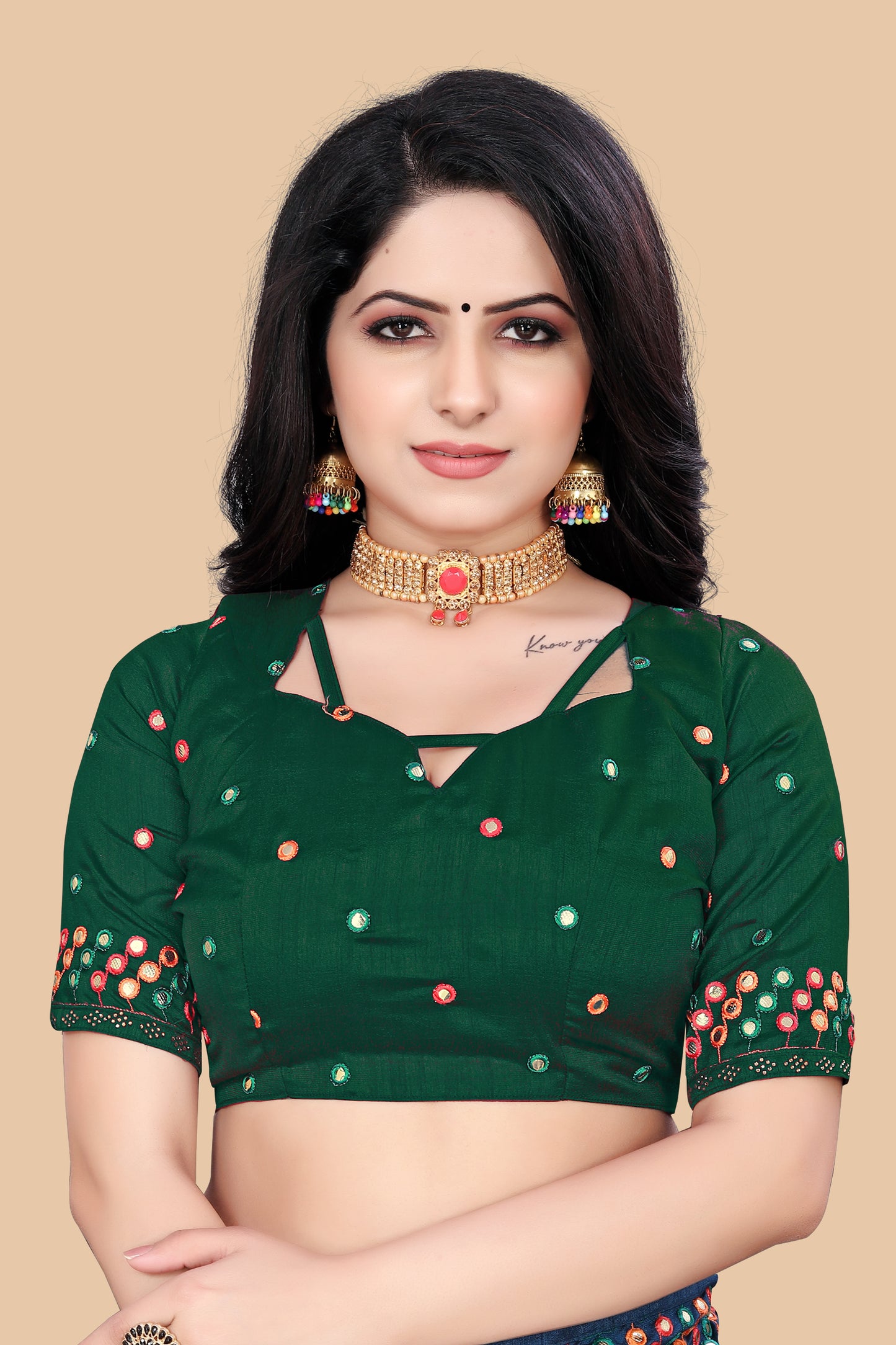 Stunning Wine Dola Silk Saree With Mirror Embroidery Work