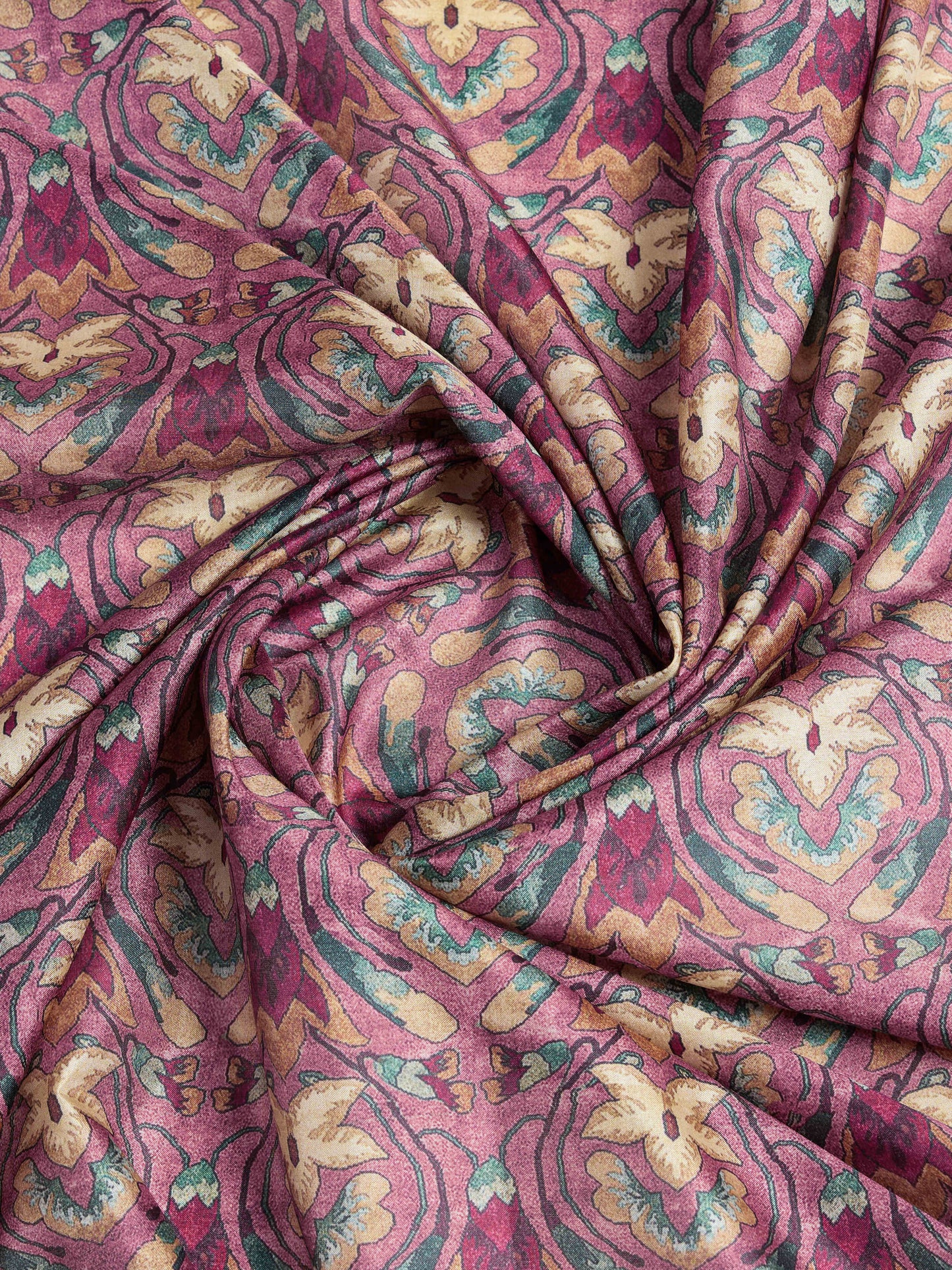 Tussar Silk Printed Saree – Pink