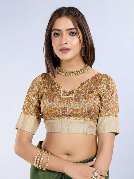 Handloom Silk Printed Designer Saree – Green