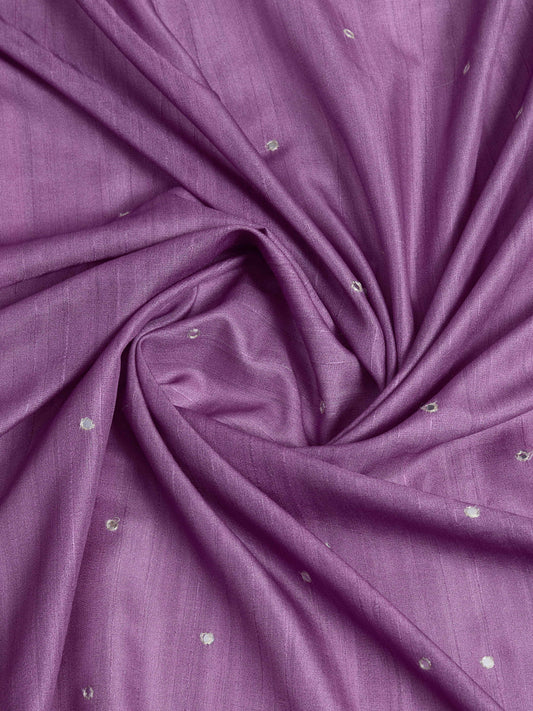 Tussar Silk Printed Designer Saree – Purple