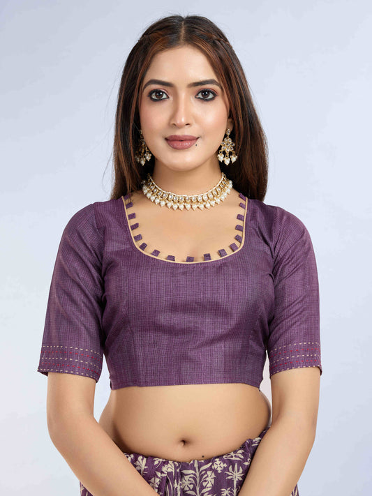 Tussar Silk Printed Designer Saree – Wine