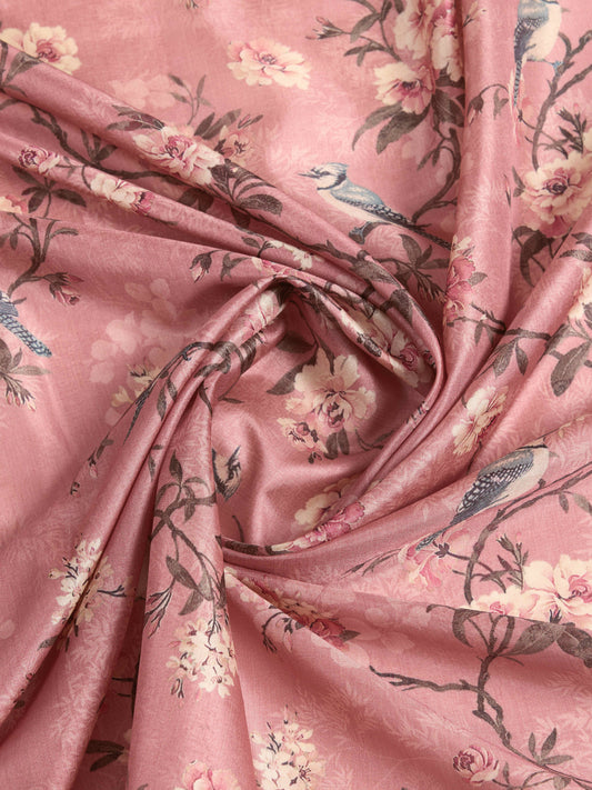 Tussar Silk Printed Saree – Gajari